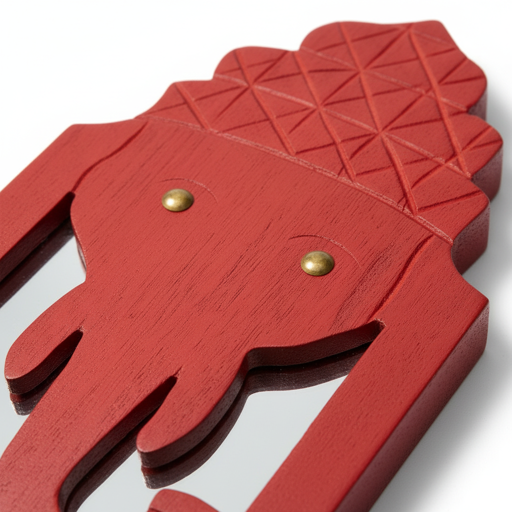 Red Elephant Mirror | 43x17x2.5cm