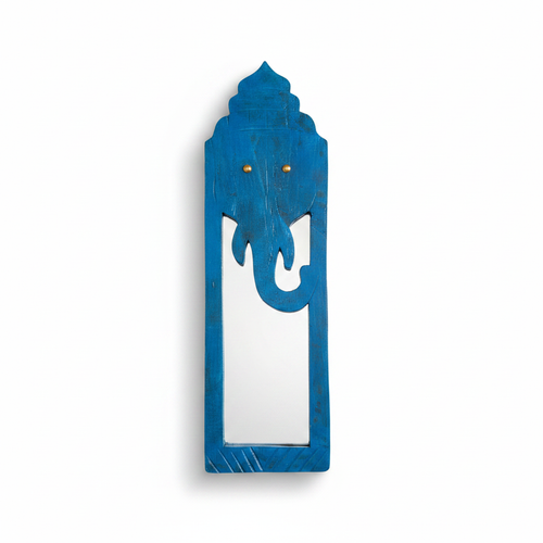 Blue Elephant Mirror | 45x14x2.5cm