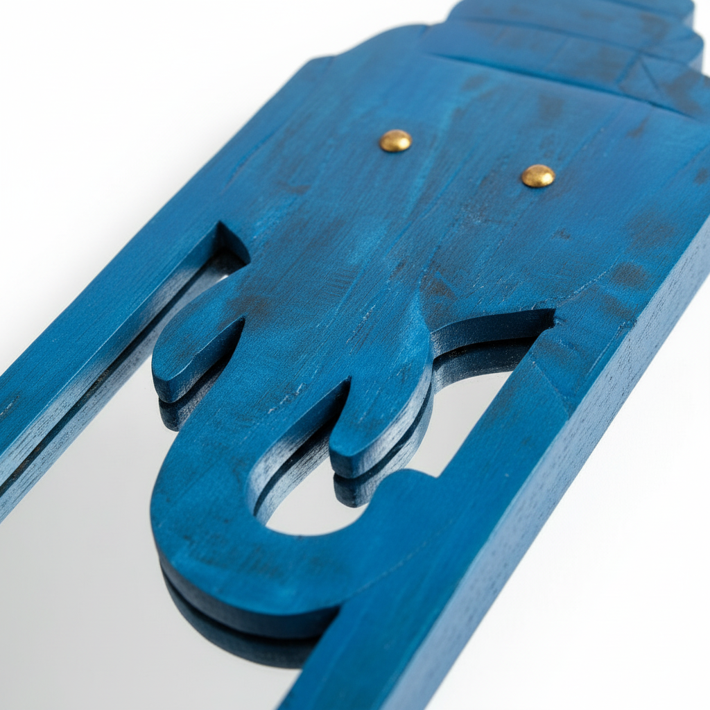 Blue Elephant Mirror | 45x14x2.5cm