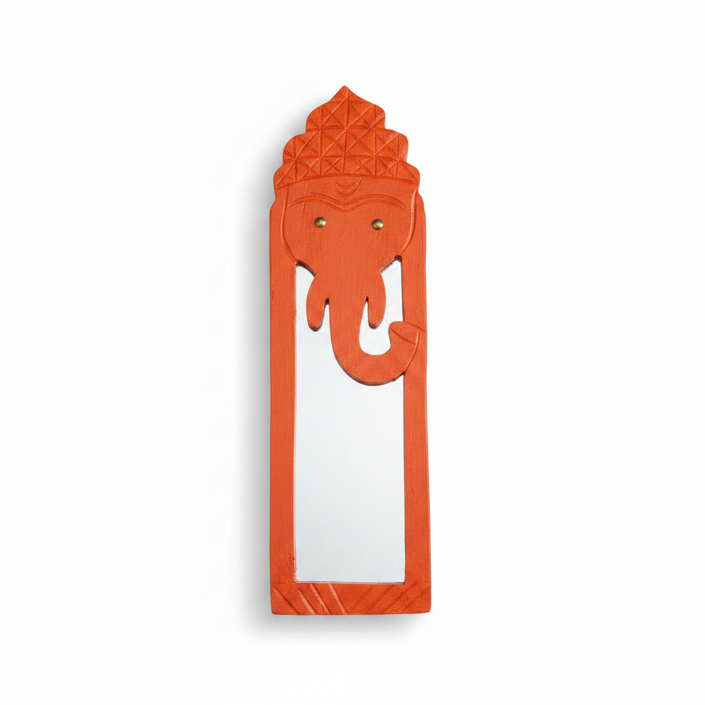 Orange Elephant Mirror | 45x14x2.5cm