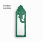 Green Elephant Mirror | 45x14x2.5cm