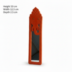 Red Elephant Mirror | 53x12.5x2.5cm