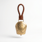 Cow Bell Brass Finish | Nandi Ji motif | 11 inches