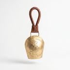 Cow Bell Brass Finish | Nandi Ji motif | 11 inches