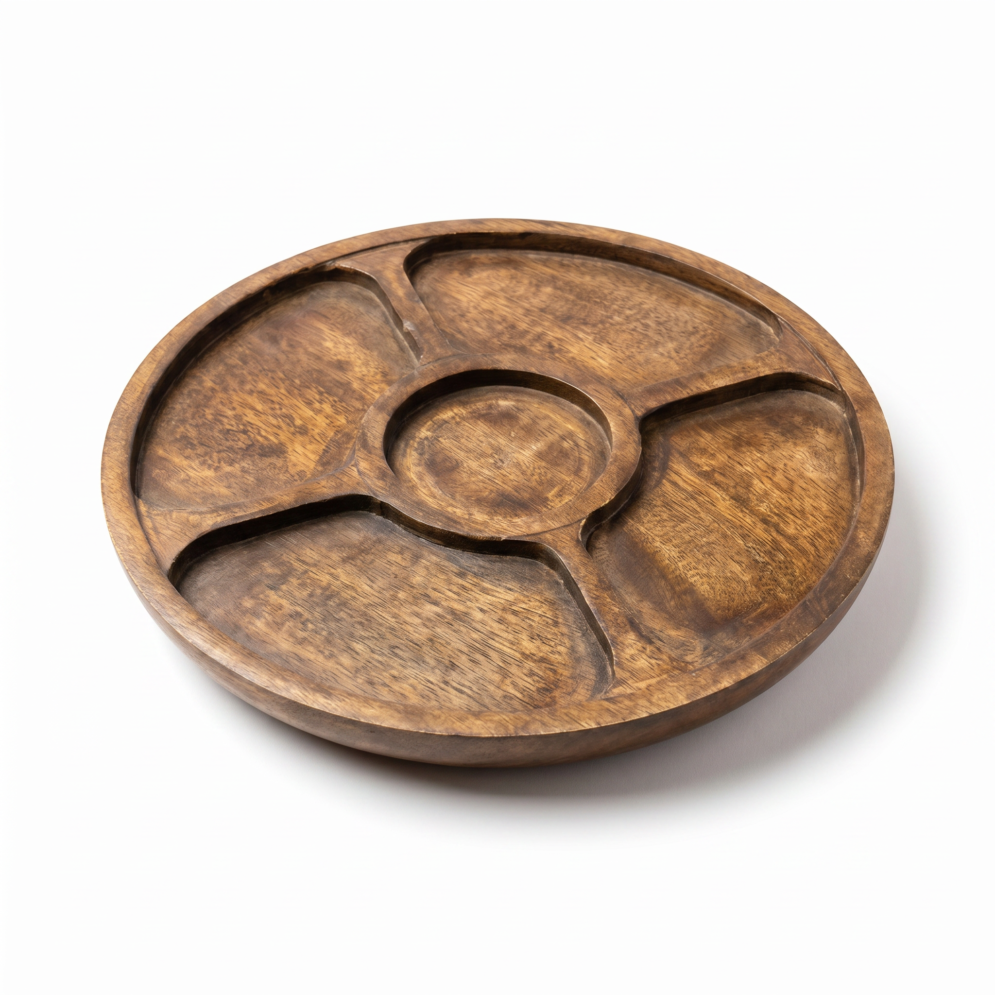 Rotating Wooden Platter | 30x30x6 cm