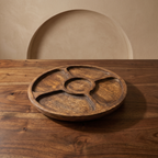 Rotating Wooden Platter | 30x30x6 cm