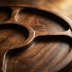 Rotating Wooden Platter | 30x30x6 cm