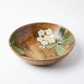 Handpainted Salad bowl | Laquer Finished | 25x25x4.5cm
