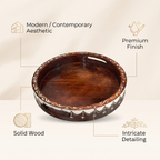 Wooden Handpainted Tray | 30x30x4.5 cm