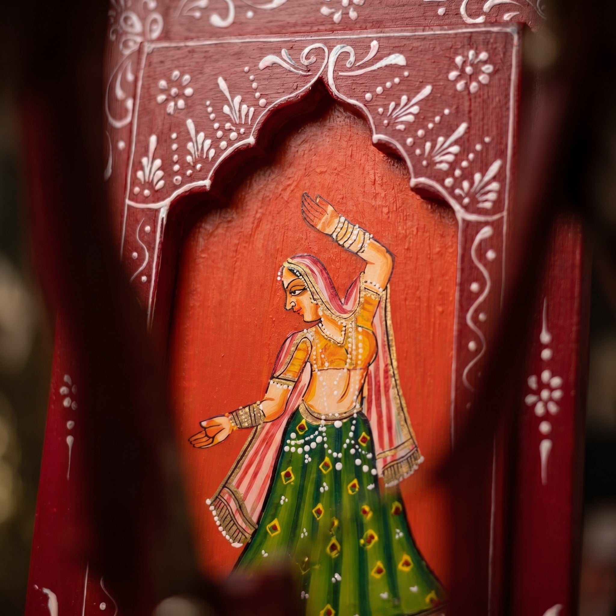 (Set of 3) Wooden Handpainted Frame | Dancing Ladies | 30x20x3cm per frame