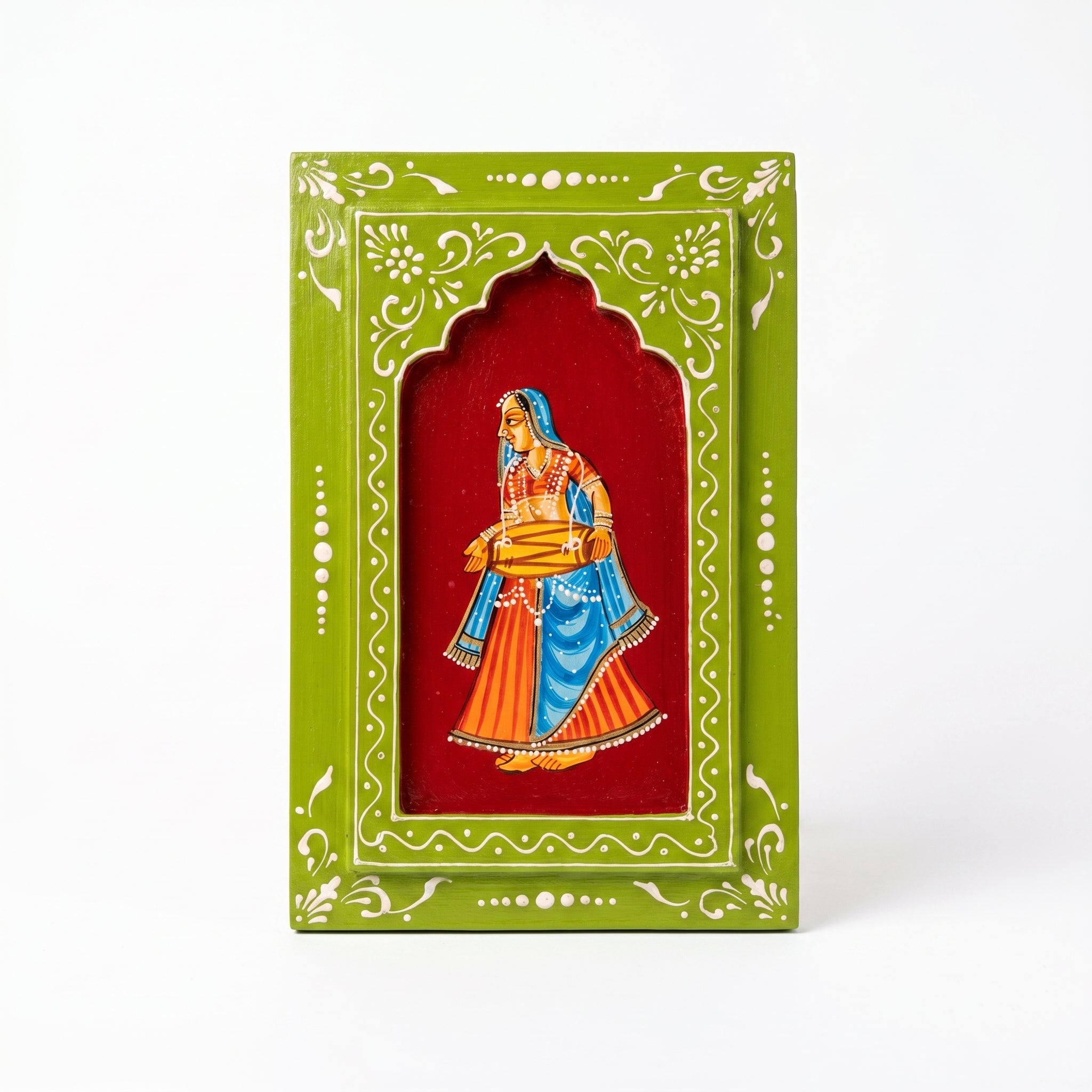 (Set of 3) Wooden Handpainted Frame | Dancing Ladies | 30x20x3cm per frame