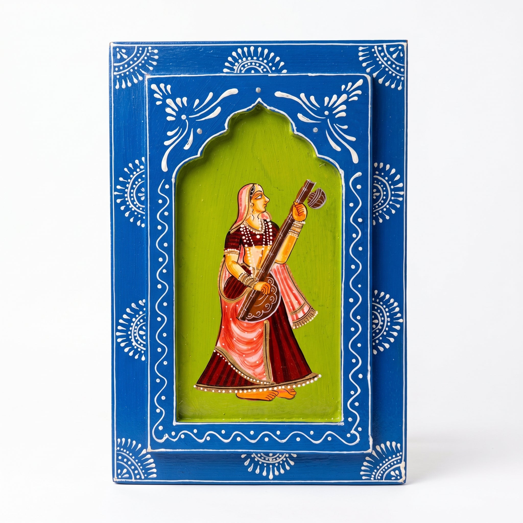 (Set of 3) Wooden Handpainted Frame | Dancing Ladies | 30x20x3cm per frame