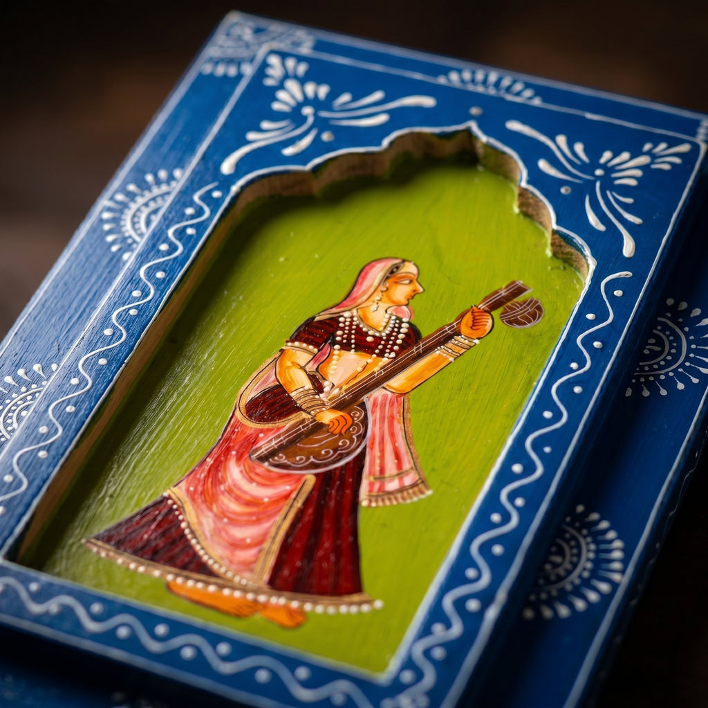 (Set of 3) Wooden Handpainted Frame | Dancing Ladies | 30x20x3cm per frame