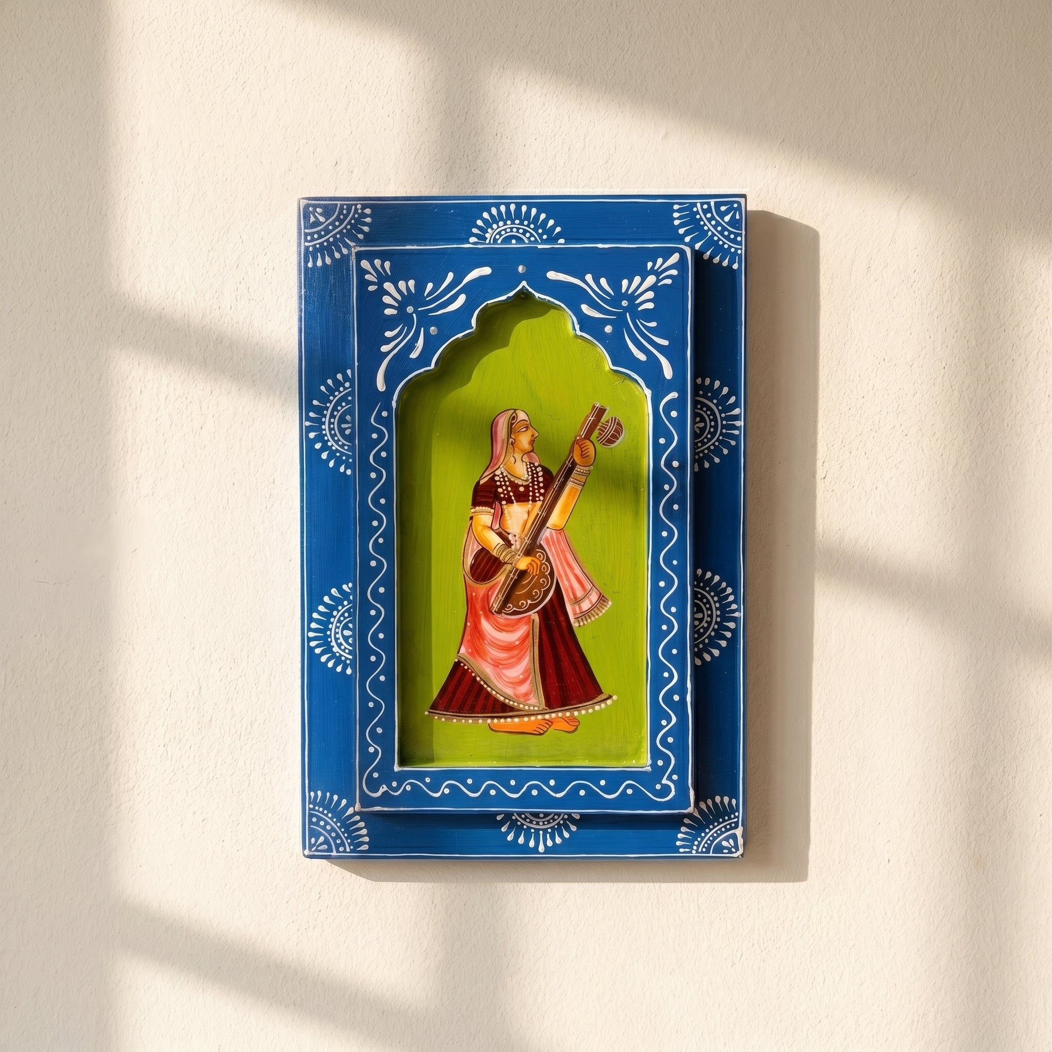 (Set of 3) Wooden Handpainted Frame | Dancing Ladies | 30x20x3cm per frame