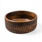 Hand-Carved Wooden Bowl | 10x10x4 inch