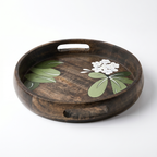 Handpainted Serving Wooden Tray | 29.5x29.5x5cm