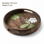 Handpainted Serving Wooden Tray | 29.5x29.5x5cm