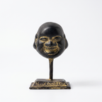 Brass Laughing Buddha (Small)| Black Finish | 3.5 Inch