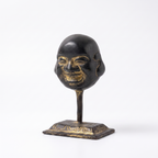 Brass Laughing Buddha (Small)| Black Finish | 3.5 Inch