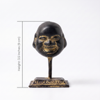 Brass Laughing Buddha (Small)| Black Finish | 3.5 Inch