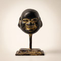 Brass Laughing Buddha (Small)| Black Finish | 3.5 Inch