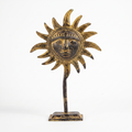 Brass Sun Table Decor | Black-Gold Finish | 17.5cm