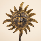 Brass Sun Table Decor | Black-Gold Finish | 17.5cm