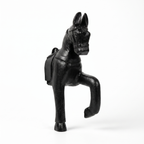 Wooden Horse Wall Hanging | Black | 13.5x6x3.5 inch