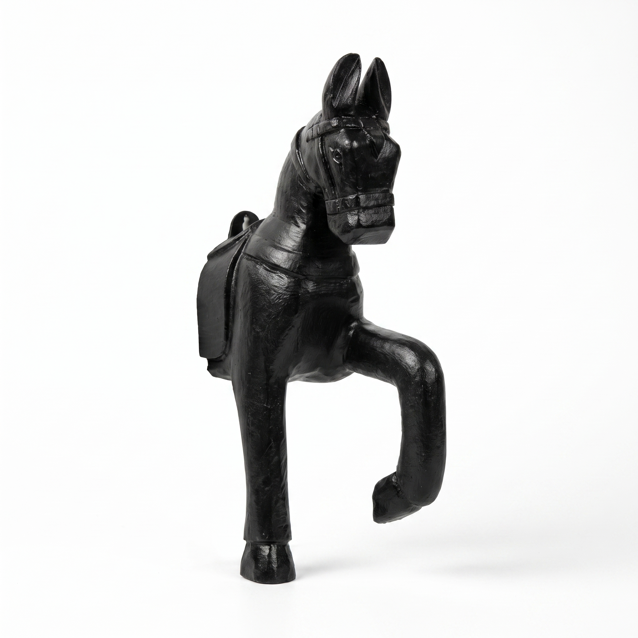 Wooden Horse Wall Hanging | Black | 13.5x6x3.5 inch