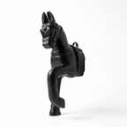 Wooden Horse Wall Hanging | Black | 13.5x6x3.5 inch