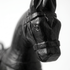 Wooden Horse Wall Hanging | Black | 13.5x6x3.5 inch