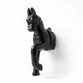 Wooden Horse Wall Hanging | Black | 13.5x6x3.5 inch