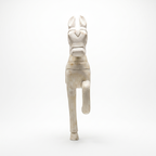 Wooden Horse Wall Hanging Large | White | 23x8x4.5 inch