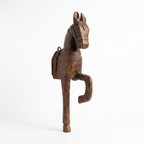 Wooden Horse Wall Hanging Large | Brown/Wood Finish | 23x8x4.5 inch