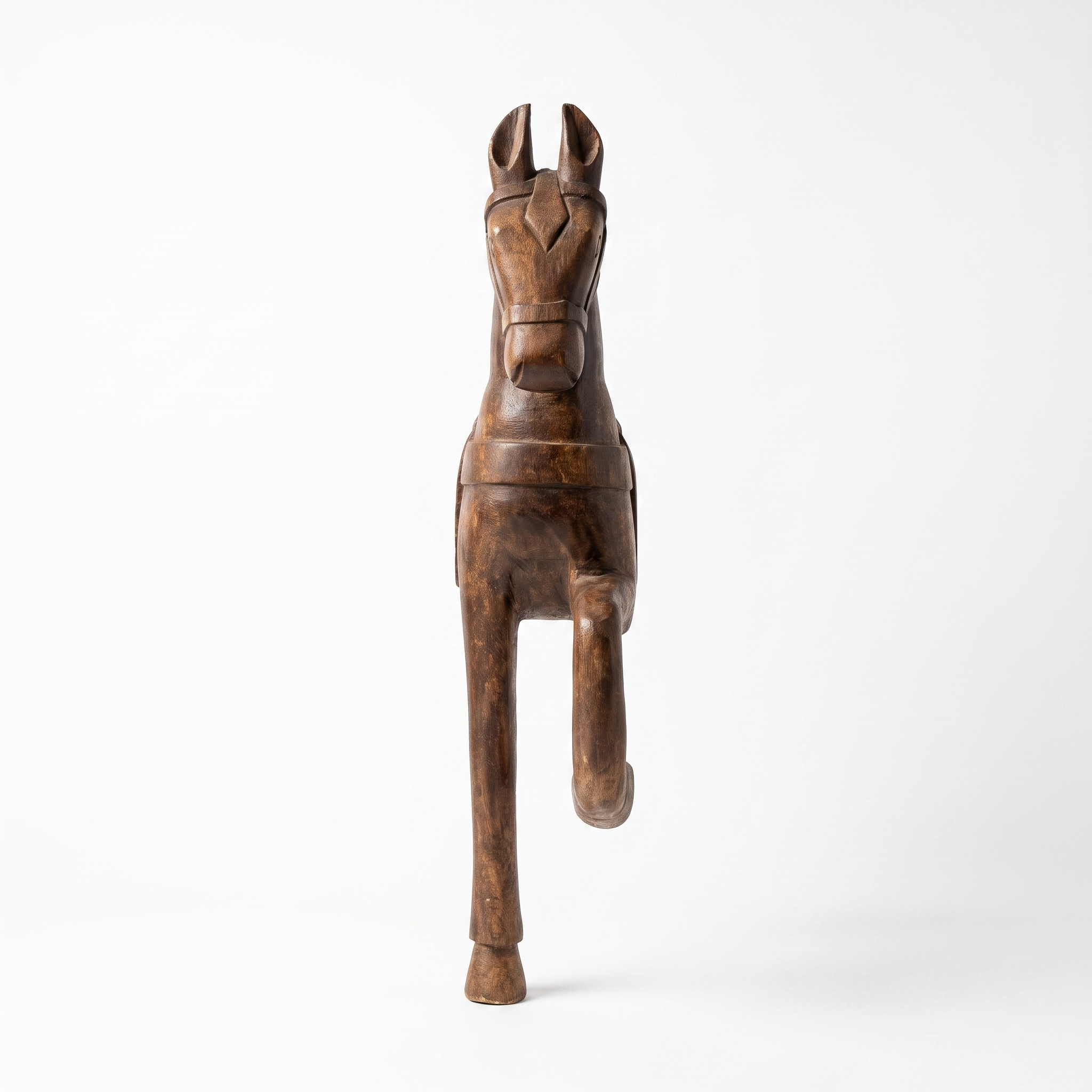 Wooden Horse Wall Hanging Large | Brown/Wood Finish | 23x8x4.5 inch