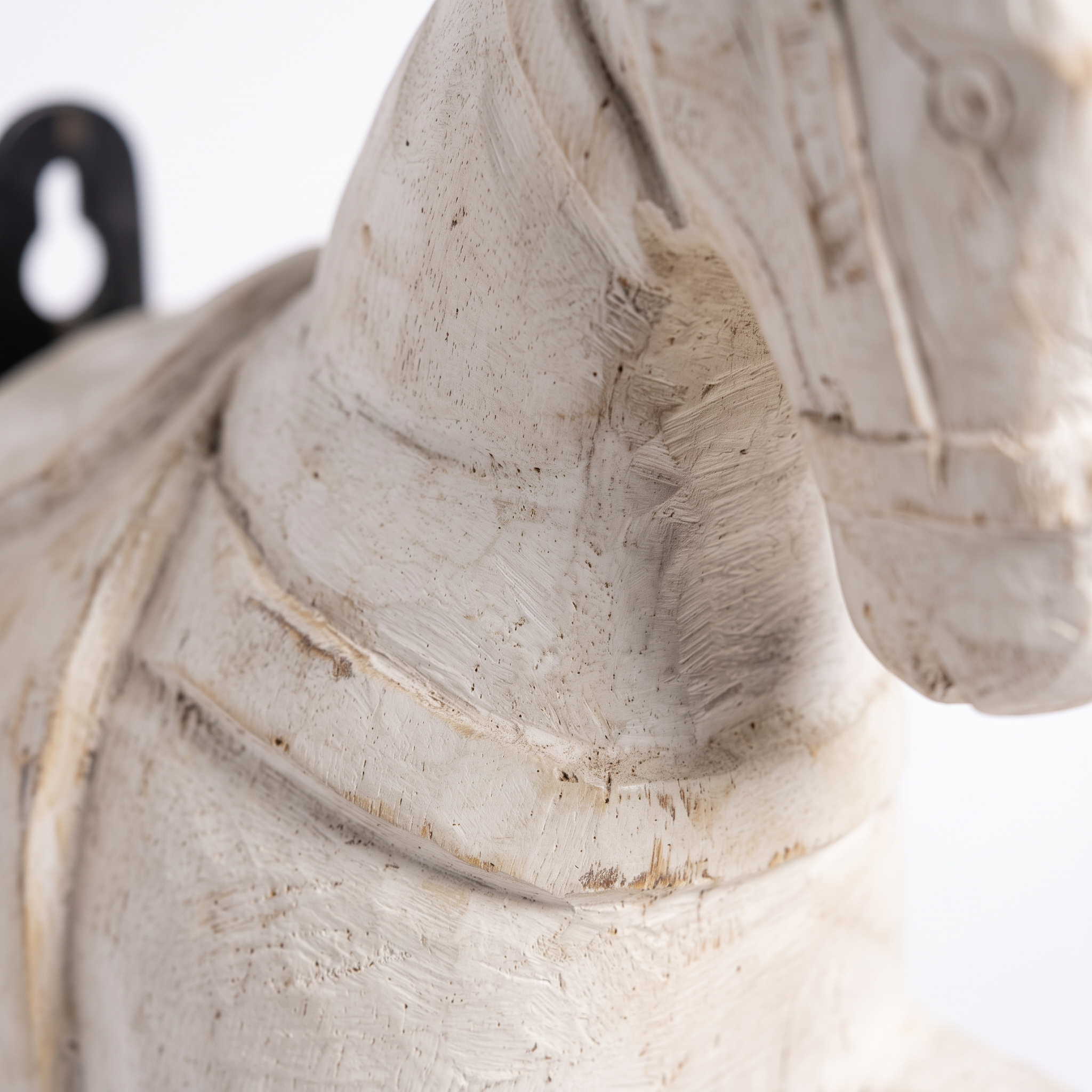 Wooden Horse Wall Hanging | White | 13.5x6x3.5 inch