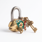 Brass Fish Padlock | 3.5x3x1 inch