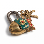 Brass Fish Padlock | 3.5x3x1 inch