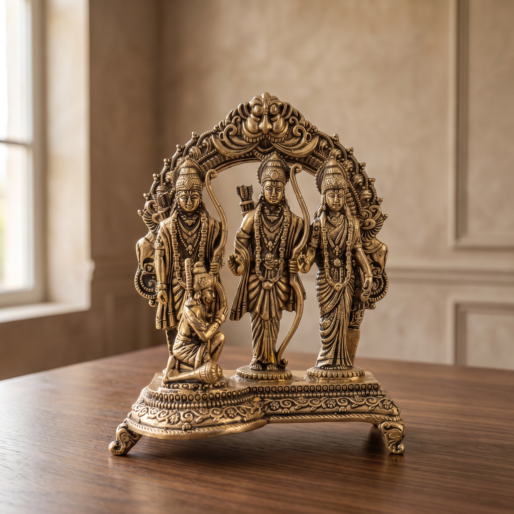 Brass Ram Darbar - Gift Box | Superfine Quality |  10x8x5 cm