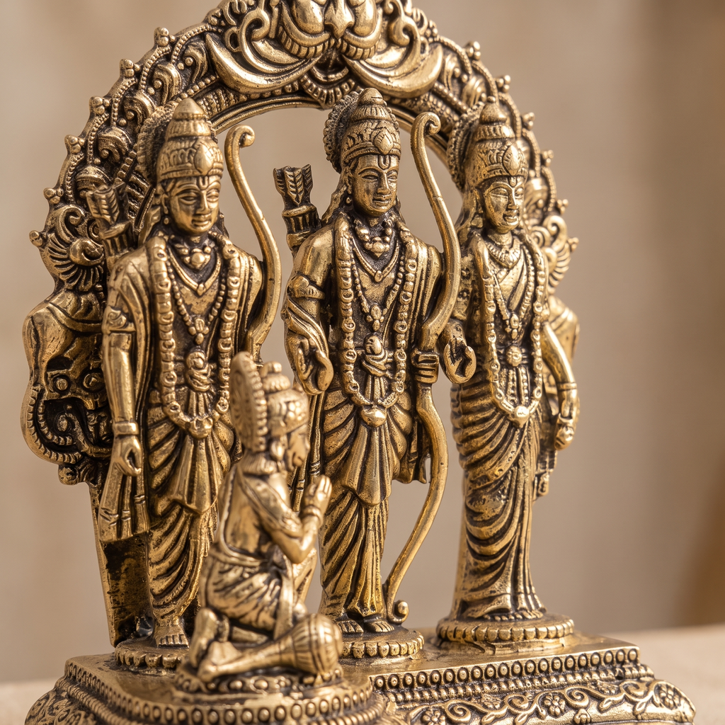 Brass Ram Darbar - Gift Box | Superfine Quality |  10x8x5 cm