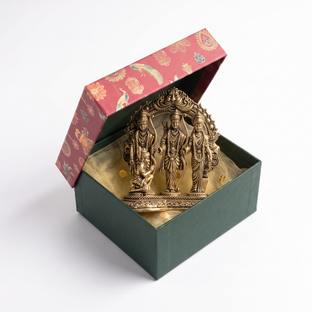 Brass Ram Darbar - Gift Box | Superfine Quality |  10x8x5 cm