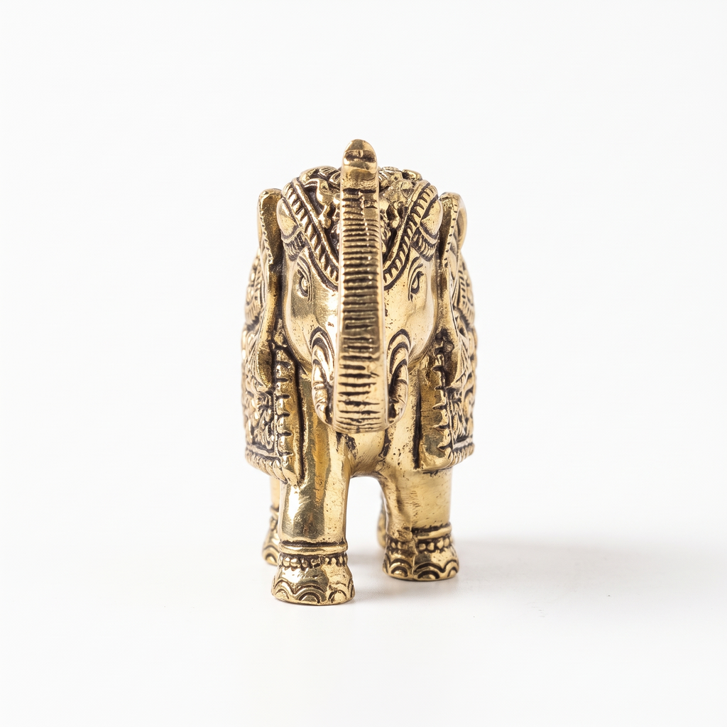 Brass Elephant- Gift Box | Superfine Quality | 9x7x4 cm