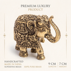 Brass Elephant- Gift Box | Superfine Quality | 9x7x4 cm