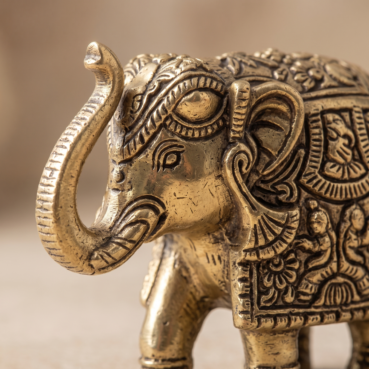 Brass Elephant- Gift Box | Superfine Quality | 9x7x4 cm