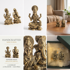 Brass Lakshmi Ganesh - Gift Box | Superfine Quality | 5x3x3 cm each