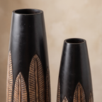 Wooden Vases (Set of 2) | 24 & 18 Inch