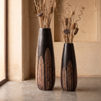 Wooden Vases (Set of 2) | 24 & 18 Inch