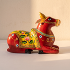 Handpainted Nandi Red | 9x7x3.5inch